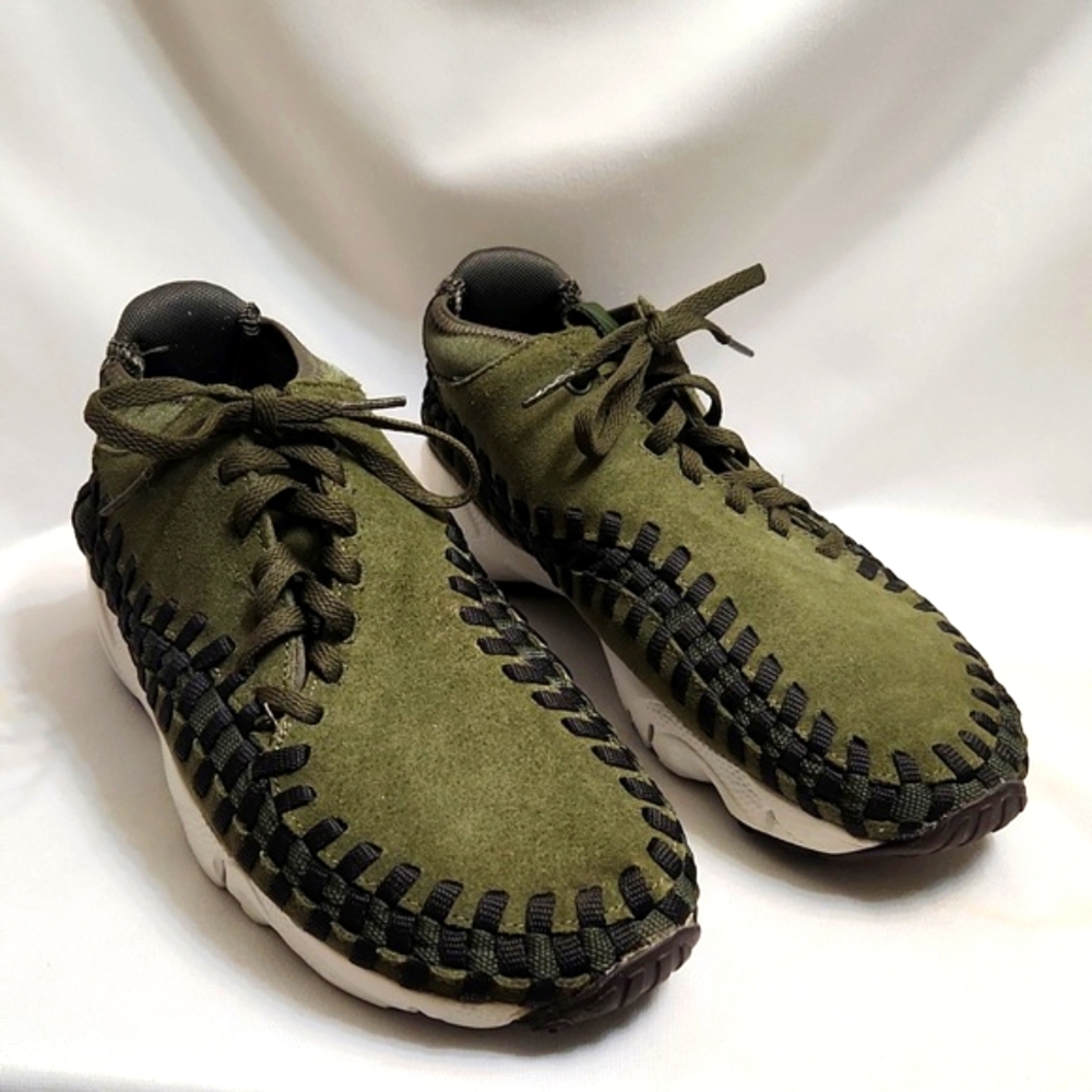 Nike Air Footscape Woven Chukka Cargo Khaki Shoes (M Size 7.5) - Picture 3 of 15